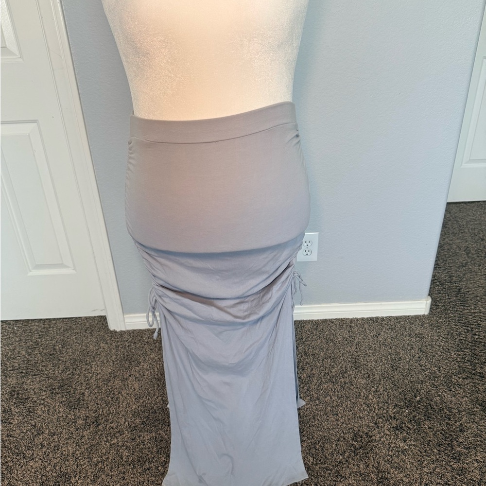 Princess Polly Elegant Baby Blue Maxi Skirt